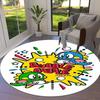 Bubble Bobble Round Area Rug,Carpet Rug for Living Room Bedroom Sofa Playroom Decor,Non-slip Floor Mat41