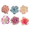 Women Hairpin Artificial Peony Flower Decor Anti-slip Teeth Hair Pin Large Size Holiday Hair Clip Hair Accessories