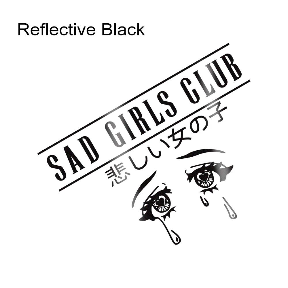 

Reflective Car Sticker Creative Sad Girl Club Vinyl Decal Waterproof Personalized Auto Body Styling Decoration Decal Accessories