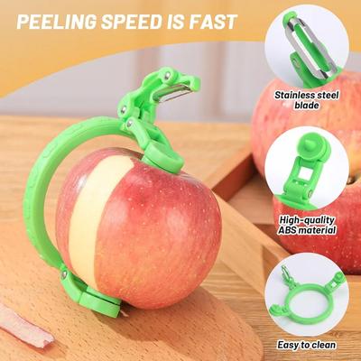 Handgehaltener rotierender Schäler für Apfel Birne Küchenhelfer Frucht-Spiralisierer Schäler Maschine Geschenkideen
