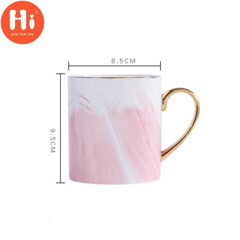 Hi European Style Creative Mramor Zrno Phnom Penh Hrnky na kávu Porcelán Snídaňový šálek na mléko Kancelářský šálek Nádobí na čaj pro dárky