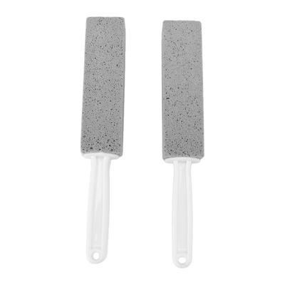 2 Pcs Toilet Pumice Stone Pumice Stone Toilet Brush Cleaner Scrubber with Handle for Tile Bath