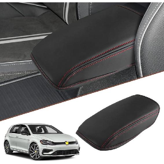 SKTU for 2013-2019 Volkswagen VW Golf 7 MK7 MK7.5 Central Console Armrest Rest Pad 2019 Golf 7 MK7 MK7.5 Center Console Seat Box Cover Protector