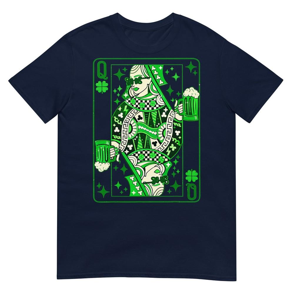 Shamrock Queen Playing Card Saint Patricks Day TShirt