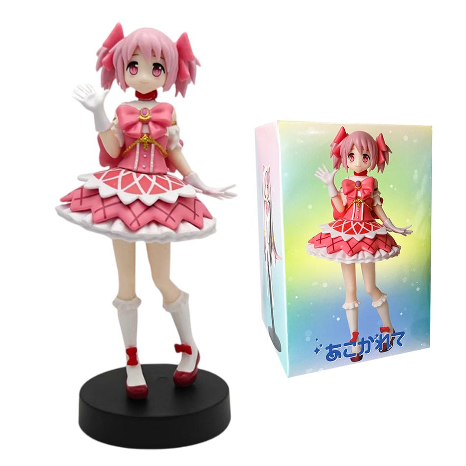 Anime 17.5-18.5Cm Kaname Madoa Akemi Homura Sitting Posture And Standing Posture Cute Sweet Figure Pvc Model Toys Gifts In Stock