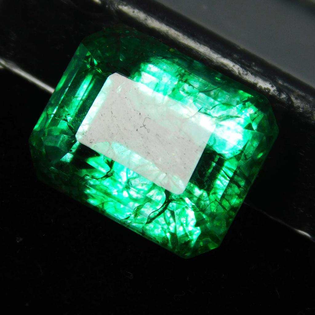Natural Green Emerald Loose Gemstone 11 Ct Emerald Shape Colombian for Jewelry Making and Crafts