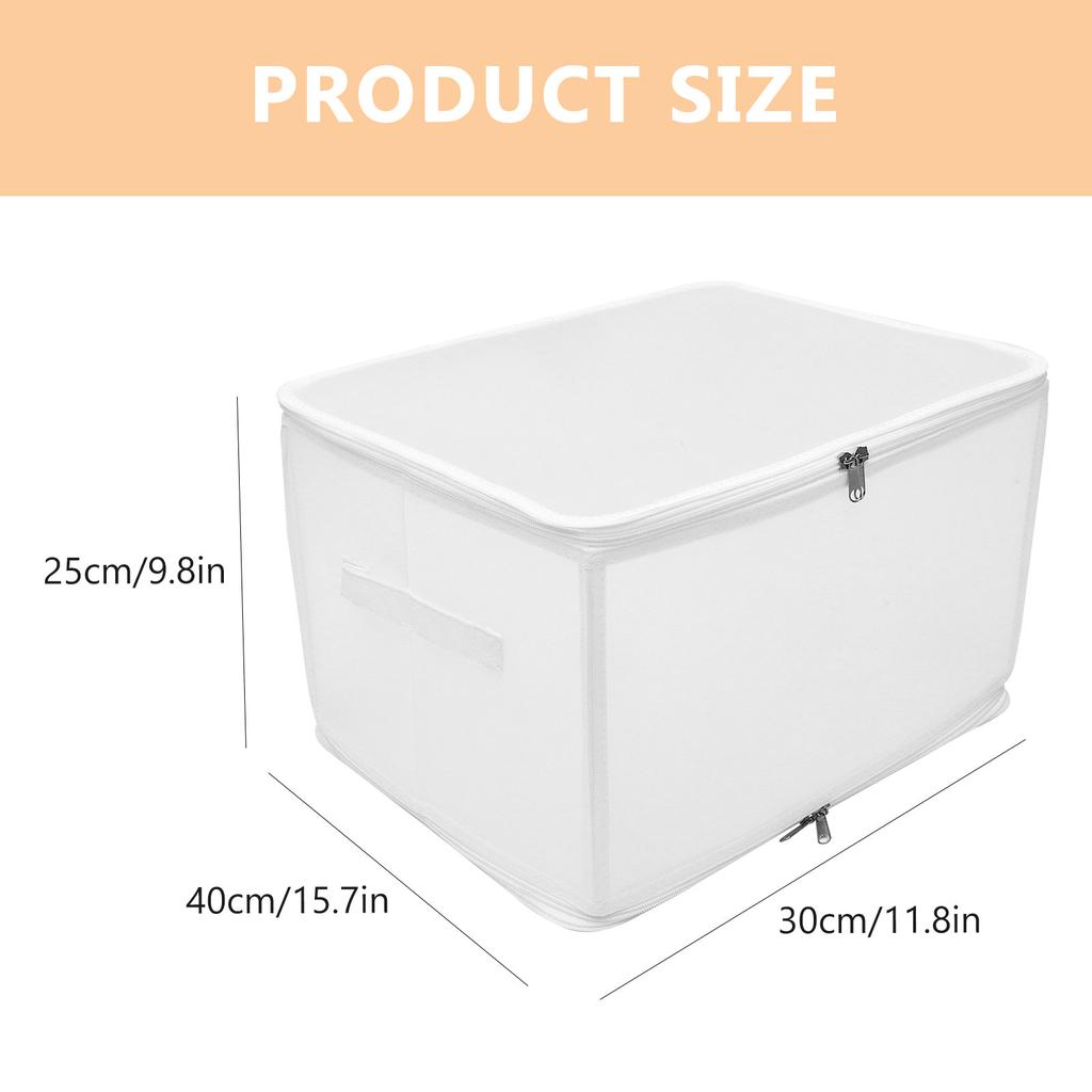 Household Storage Box Foldable Clothes Organizer With Zipper Large Capacity Multi-Grid Sock Underwear Organizer Wardrobe Cabinet