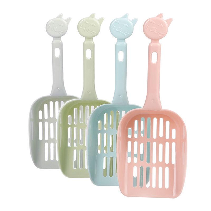 

Cat litter shovel stainless steel metal shit shovel artifact fine holes small holes wooden handle cat shit shovel large cat sand shovel supplies default