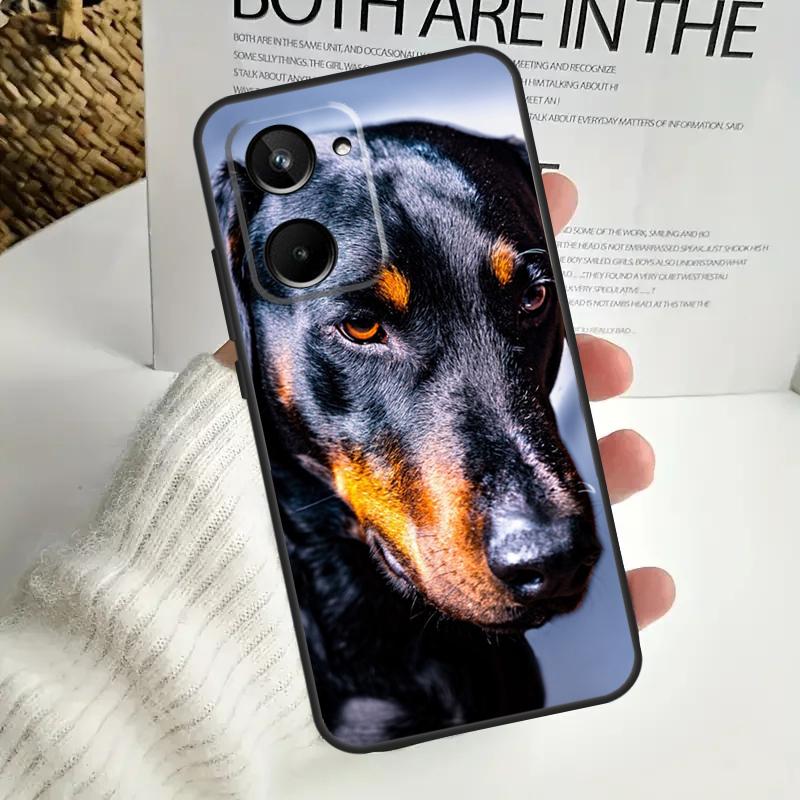 Doberman Dog For Realme GT Neo 5 GT5 9 10 11 12 Pro Plus C30 C31 C33 C35 C25s C21Y C51 C55 C67 C53 Case