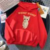 Funny Cat Womp Womp Meme Print Hoodie Men Women Fashion Kawaii Hooded Sweatshirts Oversized Fleece Casual Pullovers