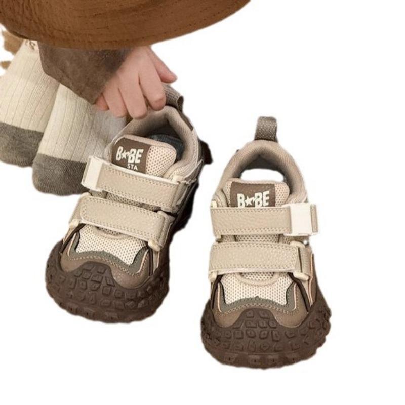 

Детская модная обувь для пап, сетчатые кроссовки для мальчиков, универсальная повседневная обувь для девочек 36 кофейный