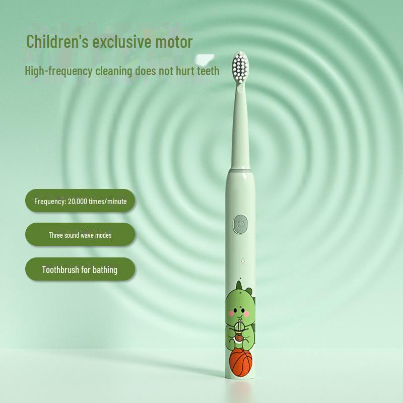 Rechargeable Children's Electric Toothbrush with DuPont Antibacterial Soft Bristles