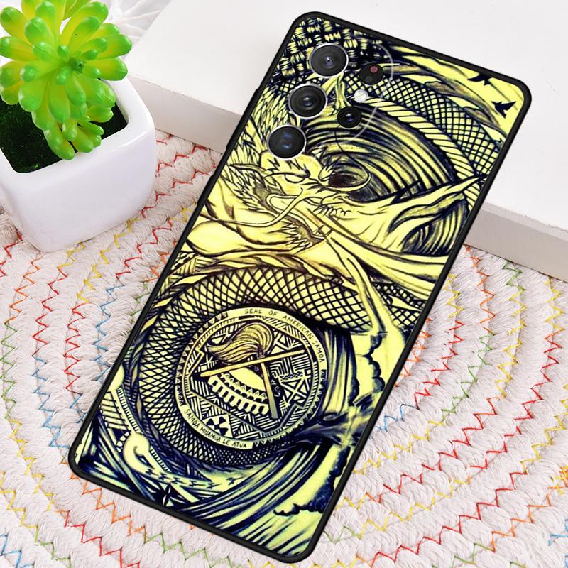 Maori Stamm Samoanisch Polynesisch Weiche Silikon Handyhülle Für Samsung Galaxy note 10 pro S26 S25 S24 S23 S22 S21 Plus Ultra Cover