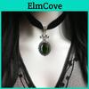 Classic Retro Velvet Waterdrop Pendant Necklace With Alloy Animal Charm For Women