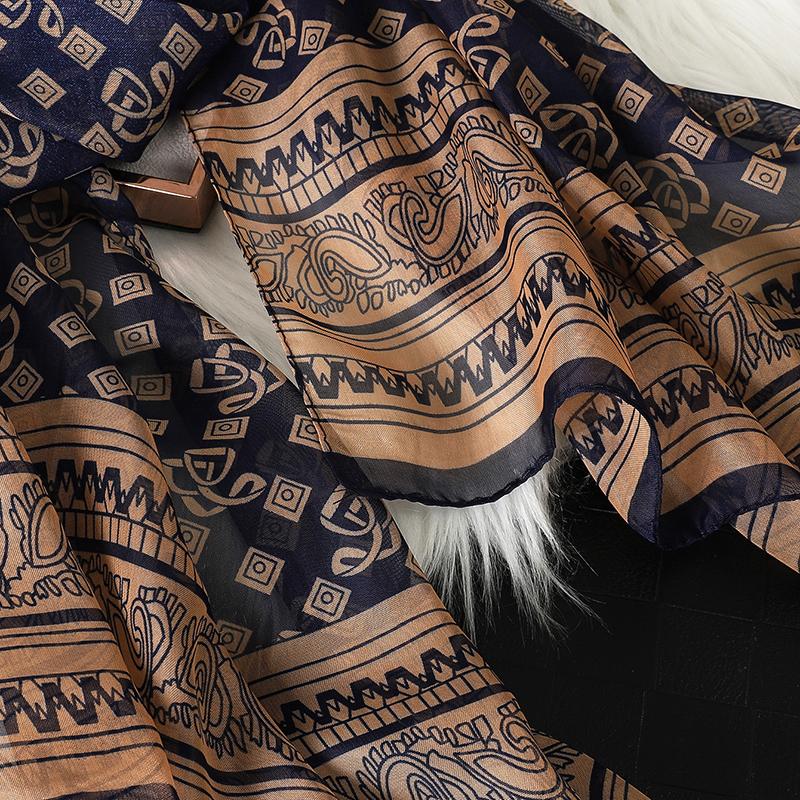Elegant Chiffon Scarf for Women Versatile Scarf Sun Protection Decorative Scarves Fashion Lady
