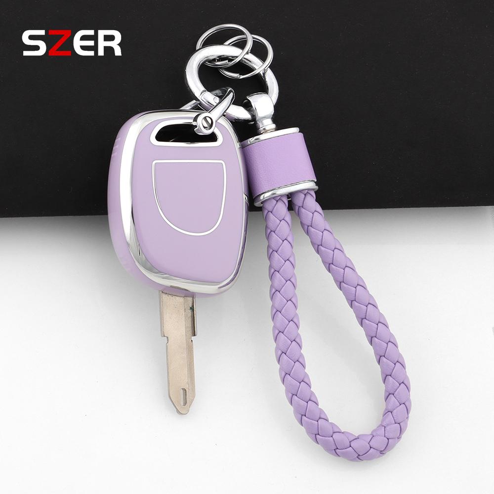 Miękkie Etui Pokrowiec na Kluczyk Samochodowy TPU Do Renault Twingo Clio Kangoo Master Bez Chipa Bez Wycięcia Ne73 Vac102 Chroniona Muszla Brelok
