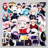 10/50 Stück Cartoon Jujutsu Kaisen Anime Aufkleber Dekoration für DIY Laptop Skateboard Notizbuch Gitarre Helm Aufkleber Decal