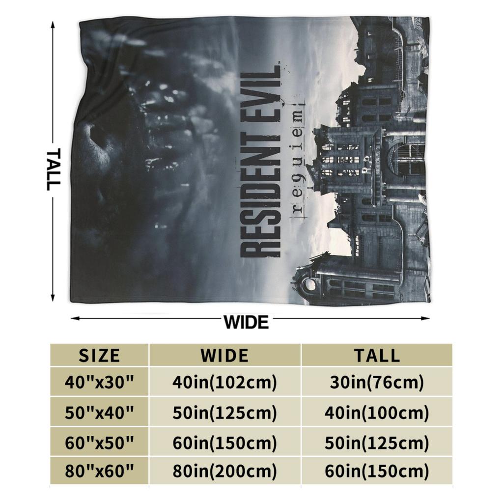 Residents Evils 9 Blanket Flannel All Season Portable Super Warm Throw Blanket for Sofa Car Bedspreads