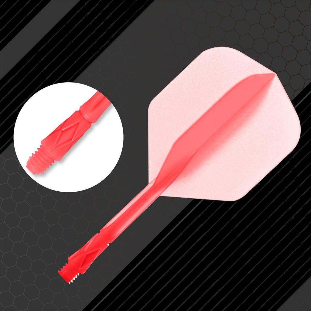 5Pcs Dart Flights Integrated Dart Shaft and Flights Transparent Integrated Dart Shaft and Flights Dart Accessories Set