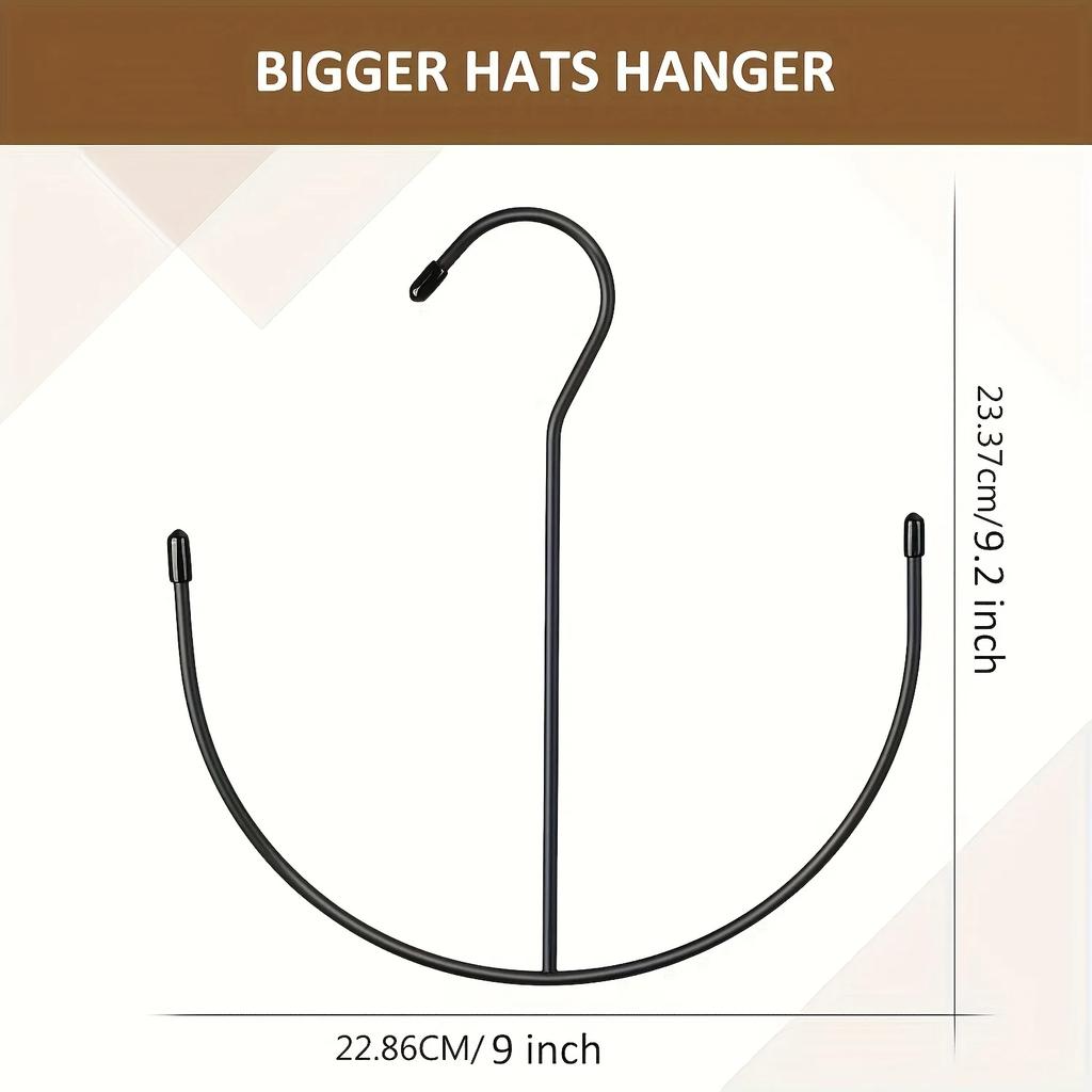 Multi-Functional Stainless Steel 1pc Hat Rack - Durable Hanging Hat Organizer Hooks, Space-Saving, Holds 20+ Baseball Caps