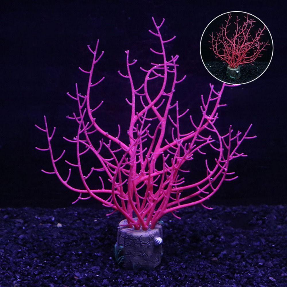 Simulation Aquarium Coral Plants Silicone Underwater Coral Ornament Landscaping
