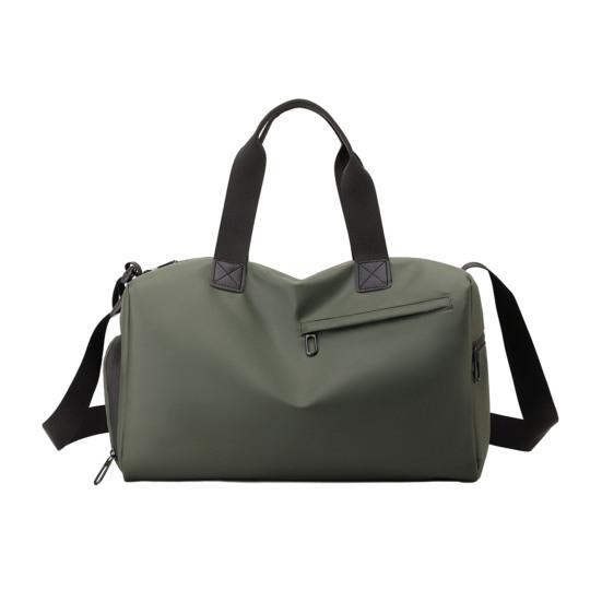 

Waterproof Gym Bag Duffle Bag with Shoe Compartment Wet Pocket Gym Tote Crossbody Duffel for Men Women Travel Fitness Workout Short Trips армия зеленый