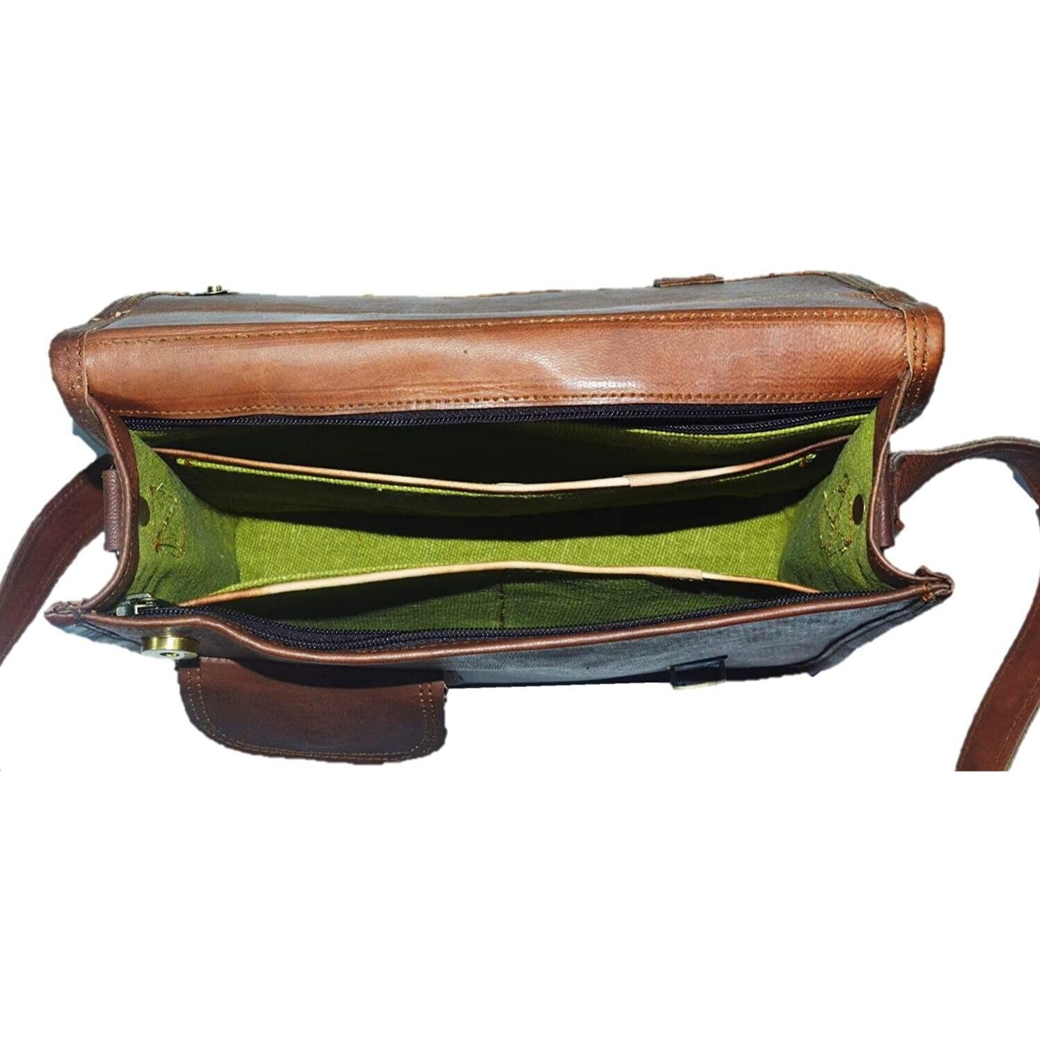 Мужской маленький портфель из натуральной кожи — фото 6