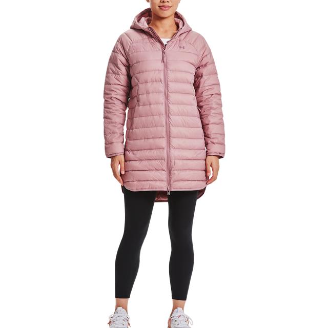 Under Armour Storm Armour 2.0 Mid-Length Hooded Down Jacket Women Outerwear Pink 1372649-697