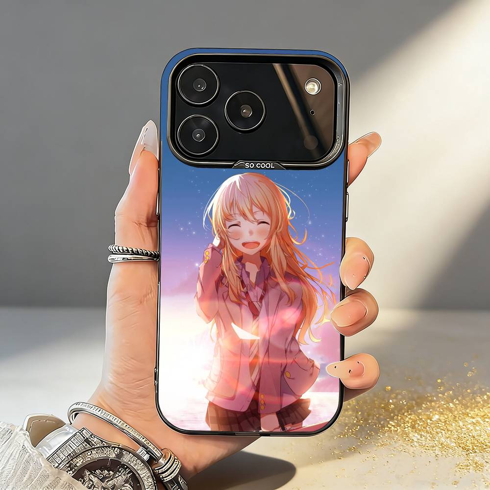 Anime-Your Lie in April-Kaori Miyazono Phone Case For iPhone17,16,15,14,13,12,11,Pro,MAX White Matte Shockproof Cover