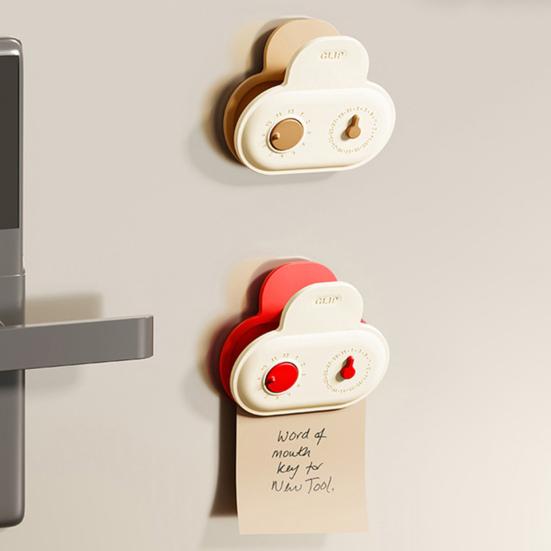 Magnetic Bag Sealing Clip with Timer Reusable Food Bag Clamp for Chips Snacks Freshness Keeper Cute Refrigerator Magnet Kitchen Fridge Organizer