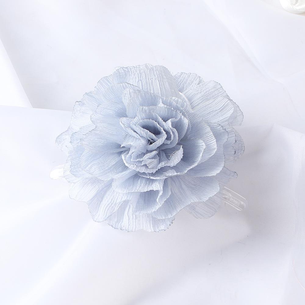 Fabric Big Flower Hair Claw Clips Women Girls Soft Chiffon Flowers Ponytail Holder Hair Clamps Barrette Fashion Hair Accessories