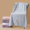 Coral Velvet Embroidered Towel Bath Towel Quick-drying Water-absorbent Household Adult Wash Towel Bath Large Bath Towel Set Multipurpose Use Towels