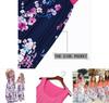 Elegant Floral Holiday Maxi Dress Family Matching For Mom And Daughter