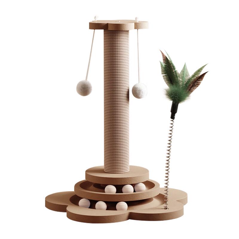 Sisal-Kratzbaum mit Drehteller