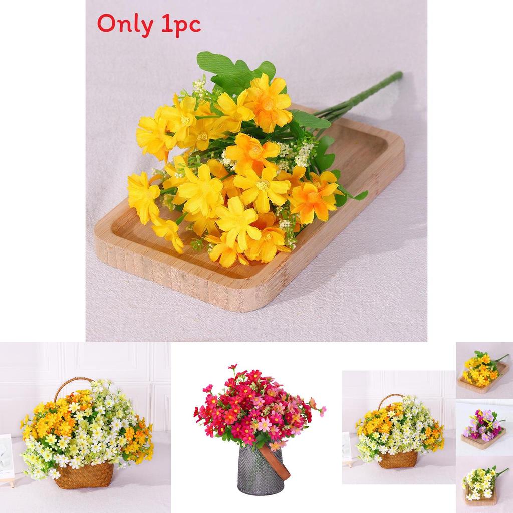 Daisy Artificial Flower Bouquet For Wedding Decor Home Staging Photography Props