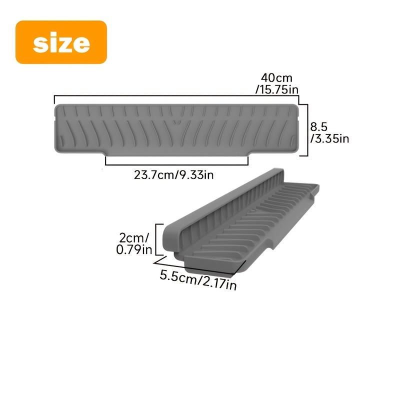 1pc Heavy-Duty Non-Slip Silicone Drainage Drying Mat - Foldable Sloped Sink/Countertop Drain Board with Narrow Edge