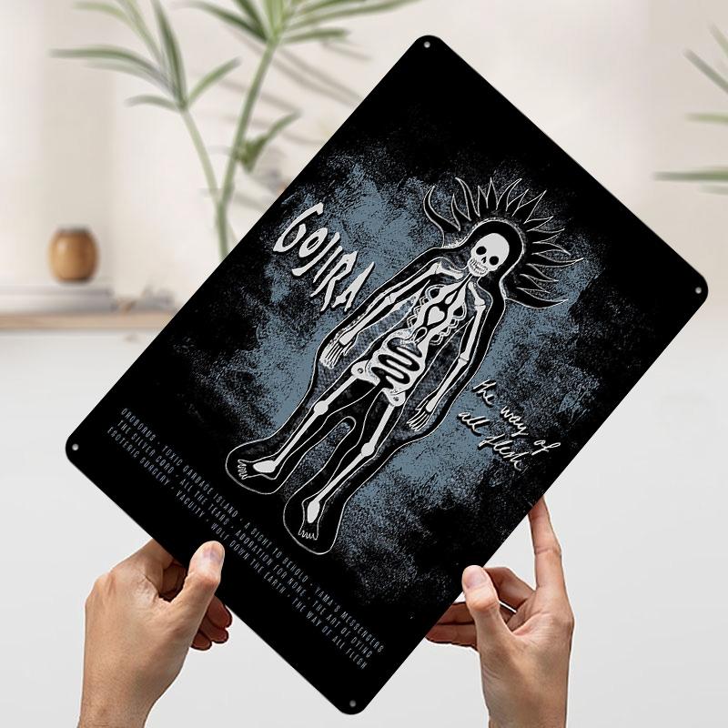 

Gojira Band The Way of All Flesh Metal Poster Customized Wall Art Retro Vintage Tinplate Signs for Living Room Decoration Home 20x30cm（7.8x11.8inch）