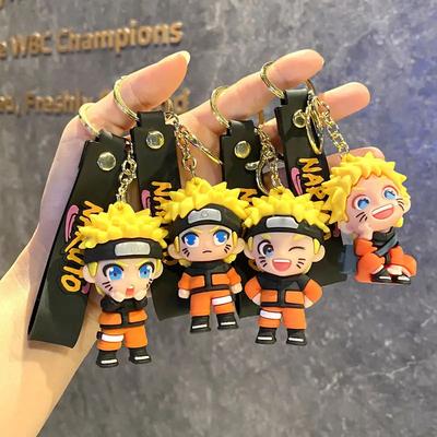 Porte-clés Créatif Périphérique Naruto Dessin Animé Anime Poupée Naruto Pendentif Sac Voiture Petit Cadeau pour Garçons Filles Décoration