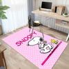 Snoopy'S Pink Adventure Carpet For Playroom Bedroom Living Room Sofa Home Decorkids Game Area Rug Nonslip Floor Mat