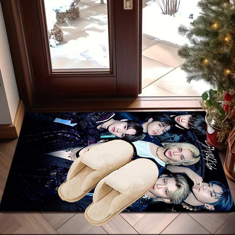 K-pop Group Stray Carpet, Chair Rug,Rug for Office Bedroom Living Rooms, Doormat Decor Fan Gift Christmas Gift
