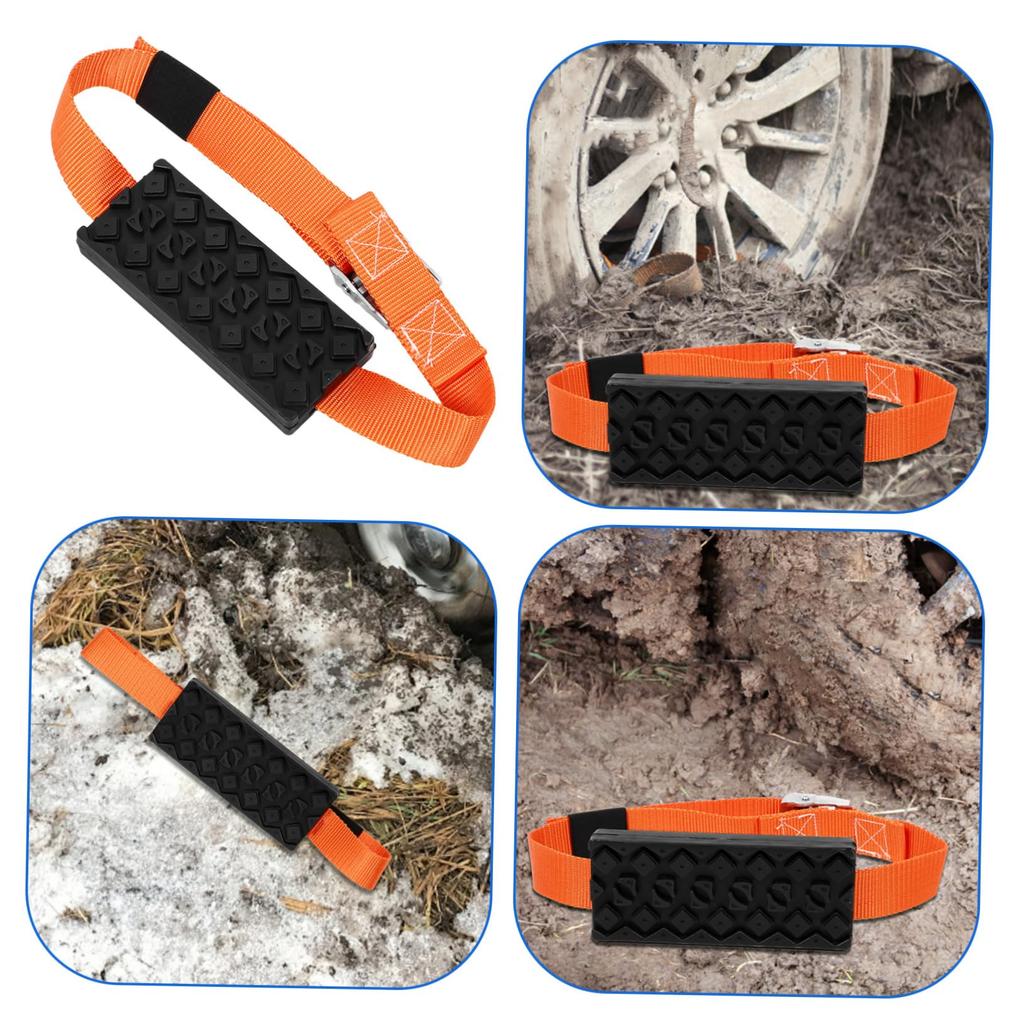 TINEASUR Prancha de Escape, Placa Antiderrapante para Roda, Tapete de Segurança Antiderrapante para Emergência, Placa de Tração Antiderrapante, Emergência