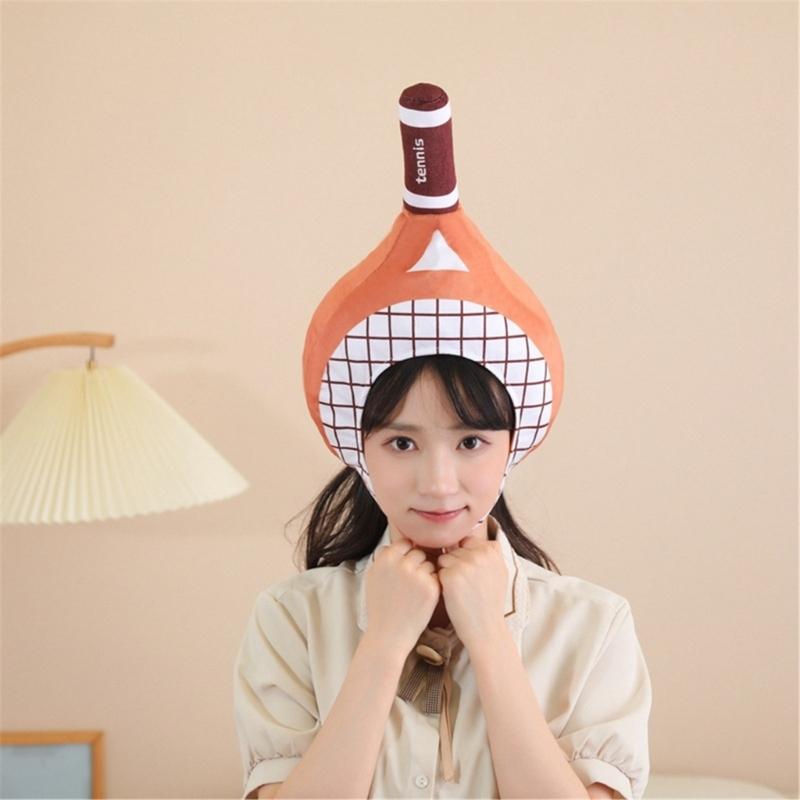 Lovely Tennis Racket Shape Hat Offering Warmth Breathability Hat for Various Outdoor Activity Christmas Gift for Girl
