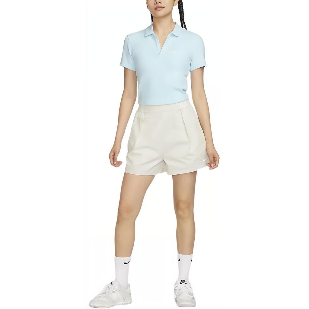 Nike Sportswear Essentials Polo Shirt Women's Glacier Blue/Sail White DV7885-474
