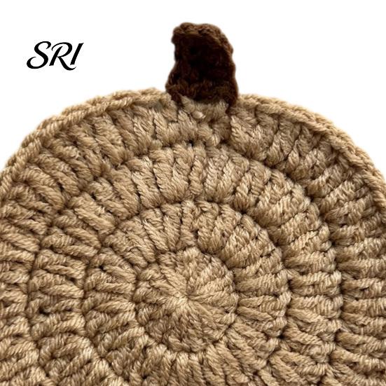 Kürbisförmige Tischuntersetzer Handgehäkelte Untertassen für Tassen Schüsseln, Hitzebeständiges Garn Dekorative Schreibtisch Getränkeunterlagen Herbstdekoration, Herbst Saisonale Dekoration