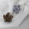 Anelli Multi-Strato 3D Floreali Retrò per Donna Moda Pois Neri Stampa Leopardata Anelli con Apertura a Fiore Gioielli Personalizzati Regalo