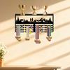 Wall Mounted Rack with Hooks for Displaying Awards, Medals and Patches