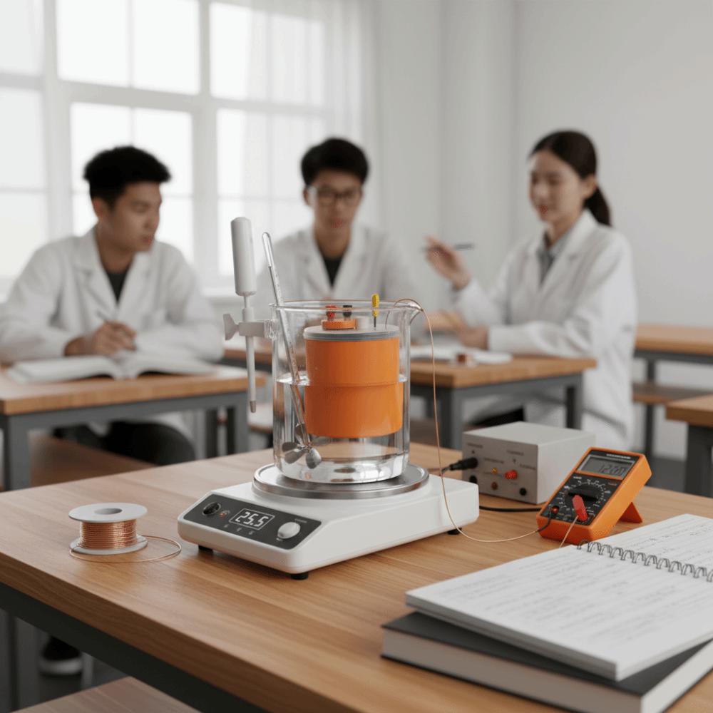 Specific Heat Measurement Calorimeter PVC Double Wall Electric Heat Equivalent Heat Measurement Equipment Accurate Measurement