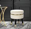 Stool Paris Beige Gold Ø 35X40.5 Cm