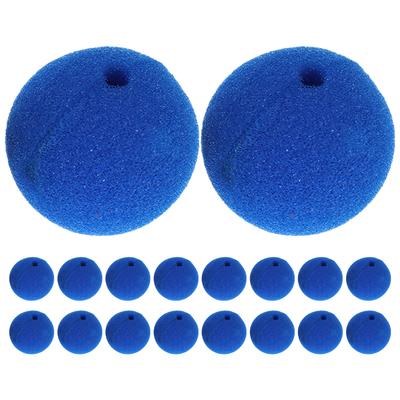 30 Stück Blaue Clownsnasen aus Schwamm Schaumstoff für Halloween Karneval Party Cosplay Dekorationen Zirkus Zubehör für Erwachsene und Kinder 50mm