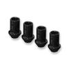Juran Racing Nut PRO (PRO) Through-Type Black 17HEX M12 X P1.50 Total Length 35mm 4-Pack 357632